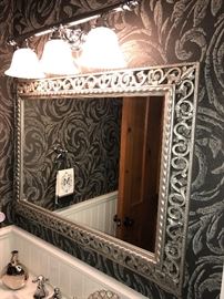 SILVER RESIN MIRROR- $80