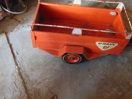 RARE PEDDLE CAR TRAILER