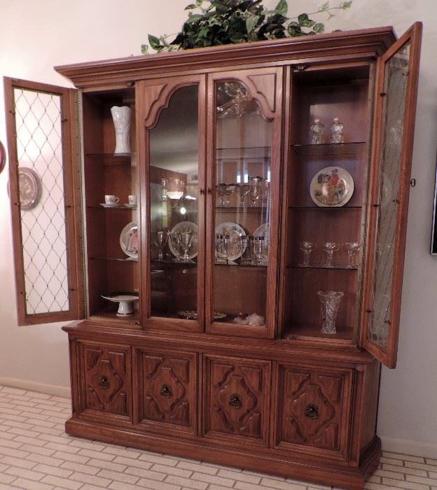 Mid Century Modern "Sienna" China Cabinet by Unique Furniture Makers, Winston Salem, NC
