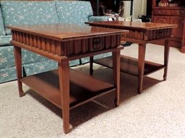 Pair of Mid Century Modern End Tables by Stanley, No. 461