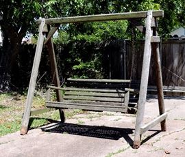 Wooden Outdoor Swing