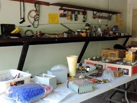 Garage Items: Tools, Hardware, Gardening Supplies