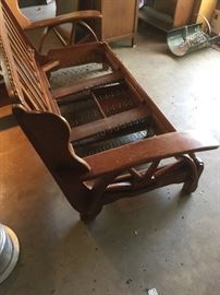 wagon wheel couch & 2 chairs