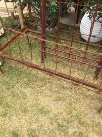 Antique iron beds
