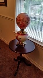 Fostoria Glass Oil Lamp