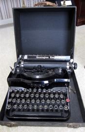 Remington Rand Model 1 typewriter w/ original case
