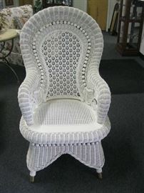 Victorian style rolled arm chair