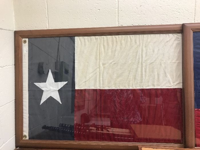 Framed Texas Flag