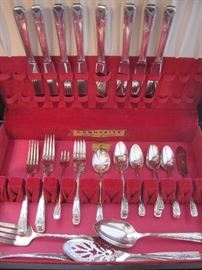 Silver Plated Flatware.