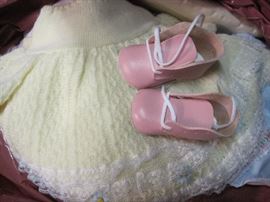 Tubs of Vintage Clothing.