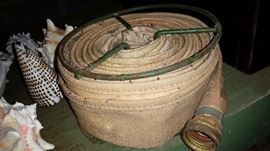 Antique Water Hose and Reel
