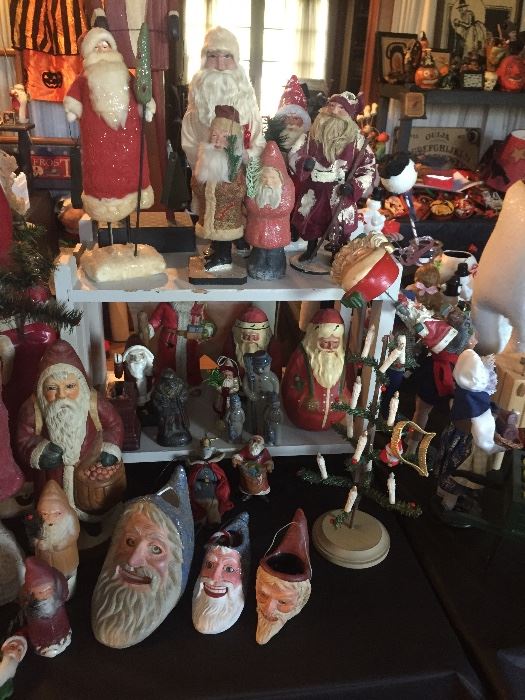 SANTAS BY KATHY PATTERSON, ROBERTA TAYLOR, RALPG GIGUERE, NYLA MURPHY, SCOTT SMITH AND MANY MORE LICAL ARTISTS ( GOLDEN GLOW MEMBER)
