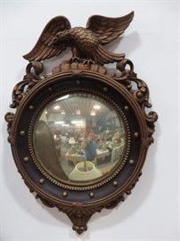 FEDERAL STYLE BULLSEYE MORROR WITH EAGLE CREST
