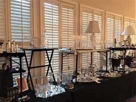 Sterling, Silver Plate, and Crystal Serving Pieces
