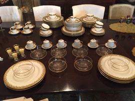 Gold Embellished Porcelain Formal China