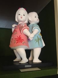 Japanese Hakata Figures Specially Made for Gump's and Made in Japan