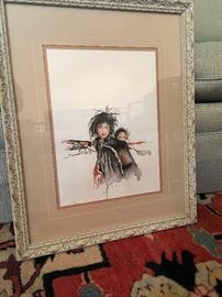 Marge Murphy - Marvelous watercolor of images of Mongolian Culture