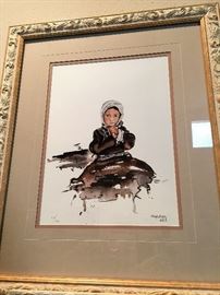 Marge Murphy - Marvelous watercolor of images of Mongolian Culture