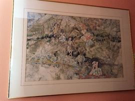 H. Y. (Peter) Hsu. 20th Century Chinese artist  active in the United States.  Watercolor on paper