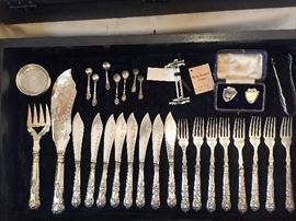 Victorian Fish Service - Sterling Silver - 18 Pieces