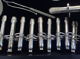 Silver Plate Asparagus Tongs - Christophle