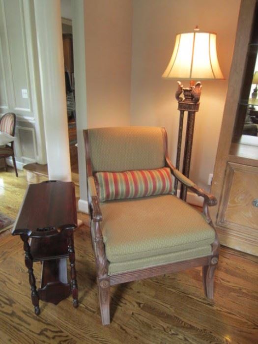 One of a pair of Ethan Allen chairs