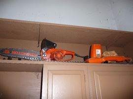 chain saw and trimmer