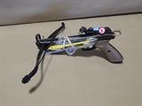 Pistol style crossbow with bolts.