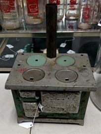 Salesman's sample cast stove