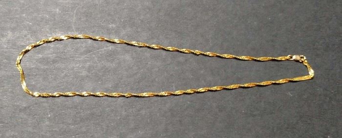 16" 18kt gold necklace (5g)