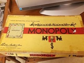 1950s Monopoly board