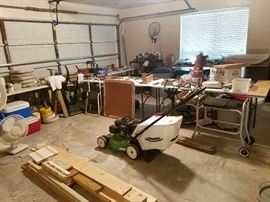 Garage, Tools, Lawnmower, Card Table