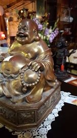 VINTAGE BRASS BUDDAH BROUGHT BACK FROM CHINA