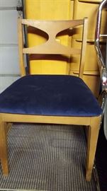 Velvet Upholstered Broyhill Dining Chairs