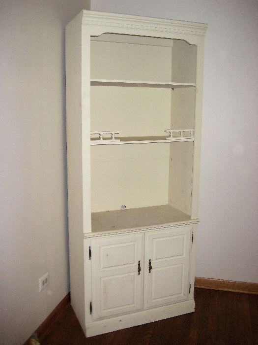 corner cabinet, painted