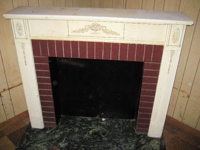 fireplace mantel 1950s