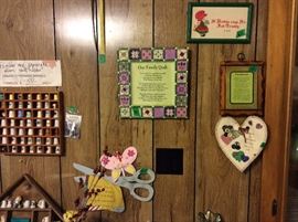 Thimble collection - wall items
