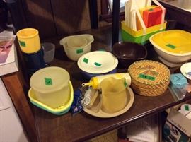 Various plastic items