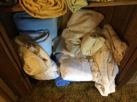 Closet in hallway - bedding