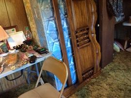 Nice mattress, box springs, rails, headboard & footboard - Full size