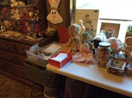 Dresser with lots of miscellaneous