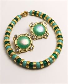 Lot. 3 Monette Of Paris Necklace and Compatible Earrings