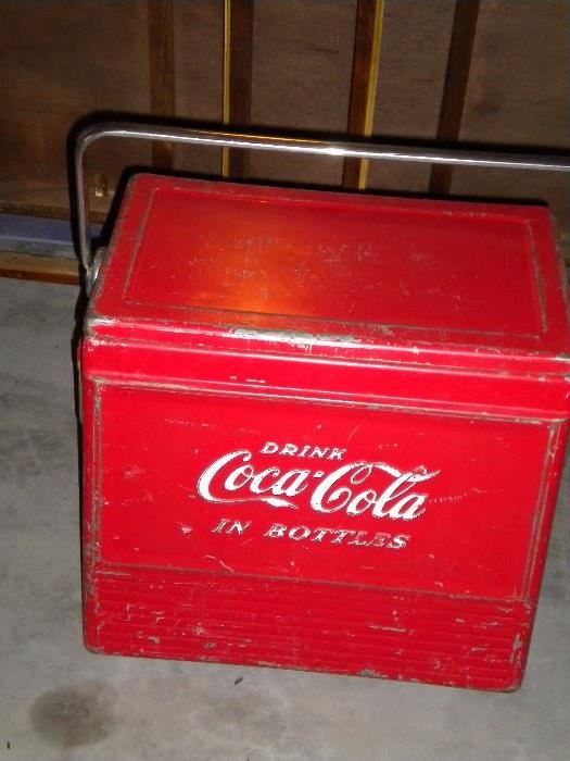 Vintage Coca-Cola cooler....sells on ebay for $100.00 plus shipping......you know you'll get a great deal here!