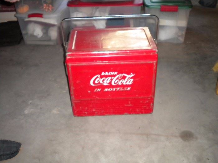 Vintage Coca-Cola cooler....sells on ebay for $100.00 plus shipping......you know you'll get a great deal here!