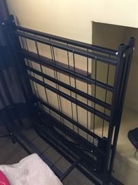 Twin bed frames, fold up (2 available that can be put together for a queen)