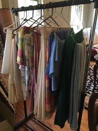 tablecloths galore!  Many different sizes and colors