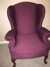Wing back chair (2 available)