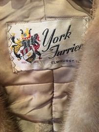Mink jacket from York Furrier