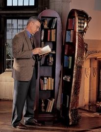 Manufacturer's Photo. Sarcophagus Cabinet (For Books, CDs or DVDs) - Lifesize King Tut / Tutankhamun - Gorgeous!