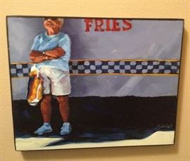 Karin Jurick "Painting-A-Day" Painter, Well-known & Collected Realist. Oil On Hardboard. x 3 Originals.